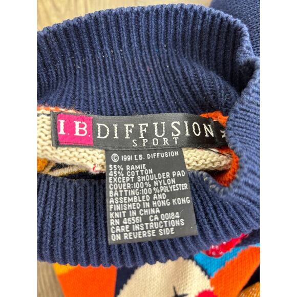 Vintage I.B. Diffusion Sport Christmas Tunic Sweater Size M - Picture 3 of 3